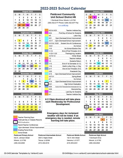 LWSD Calendar Structure