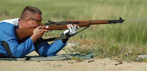 M1 Garand rifle being carried by soldier