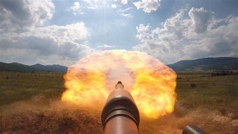 M1 Tank Firing Advanced Ammunition