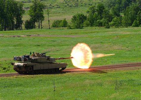 M1 Tank Firing Rapid Fire Capability