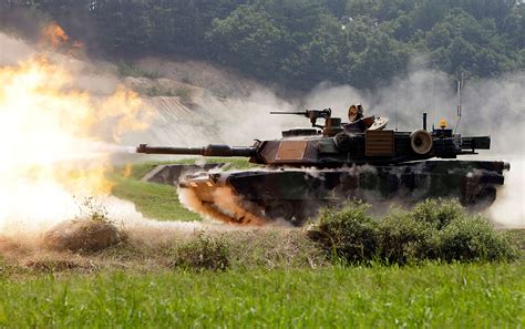 M1 Tank Firing Unmatched Firepower