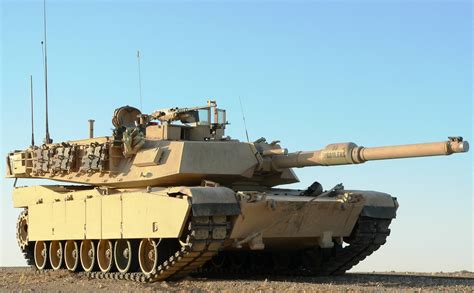 M1A2 Abrams tank in woodland camouflage