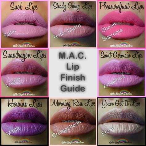 MAC Lipstick Finishes