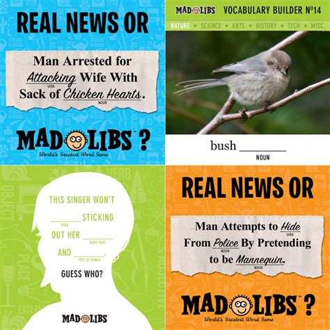 Mad Libs for Social Events