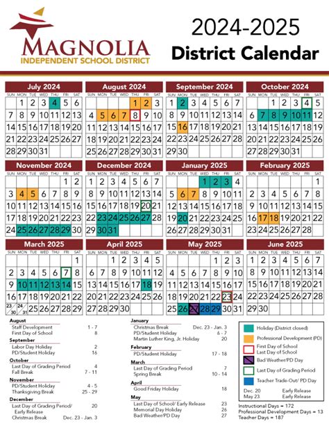 Magnolia ISD Calendar Time Management