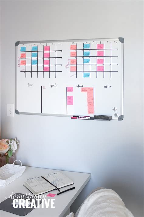 Tips for maintaining a whiteboard calendar