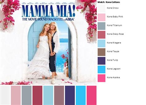 Mamma Mia Color Palette Ideas