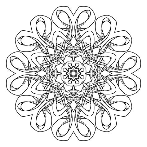 Abstract Mandala Coloring Pages