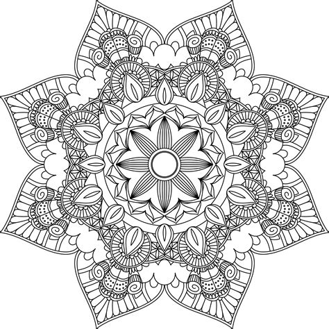 Mandala coloring pages for adults