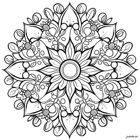 Mandalas Coloring Sheet