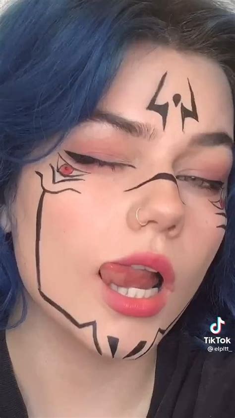 Manga-inspired makeup look