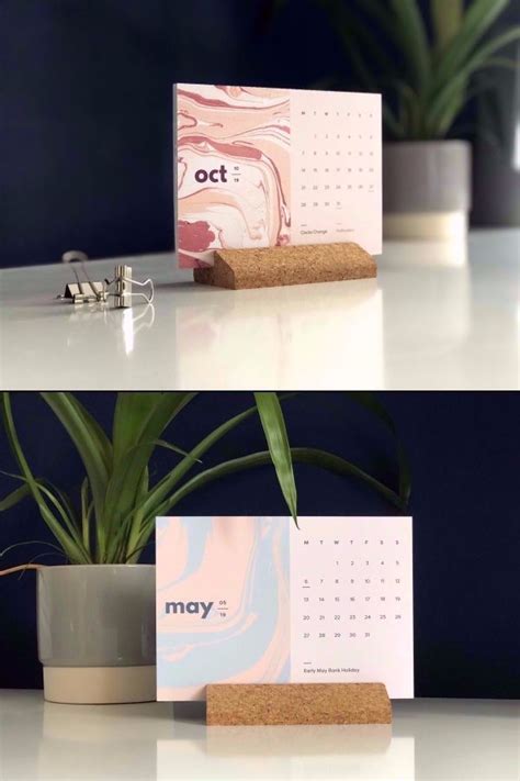 Features of a marble calendar stand