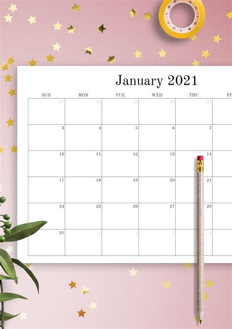 March Calendar Templates Free