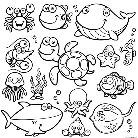 Marine Animal Coloring Pages