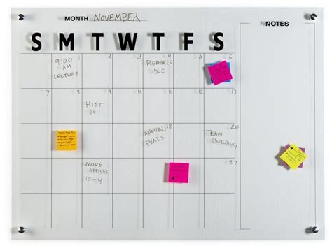 Marker Board Calendar for Task Management