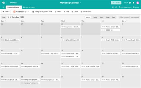 Marketing Calendar Software