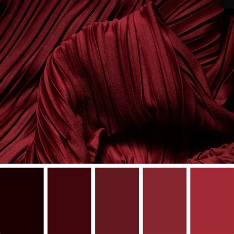 Maroon color palette fashion design