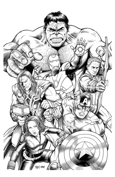 Marvel Printable Coloring Pages for Adults