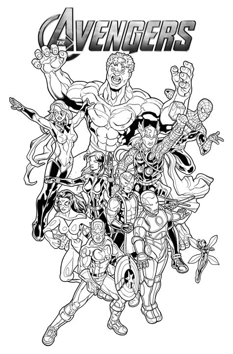 Marvel Printable Coloring Pages for Kids