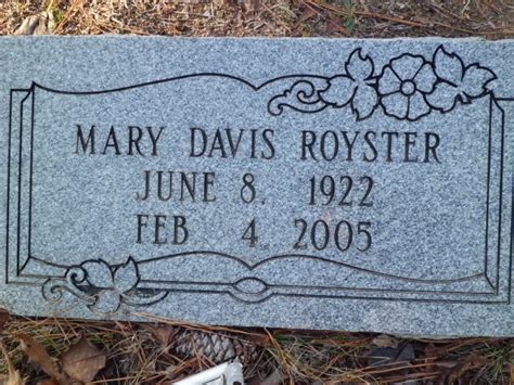 Mary Davis Royster Early Life