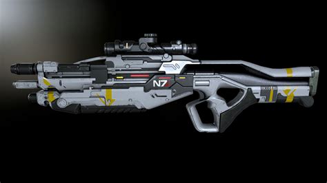 A screenshot of a Mass Effect gun