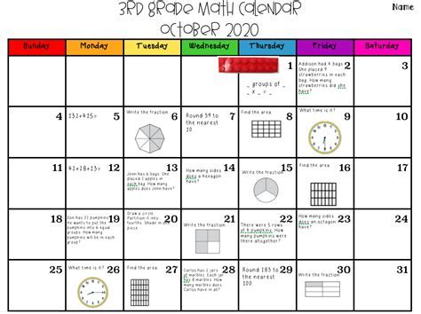 Math Calendar Guide Introduction