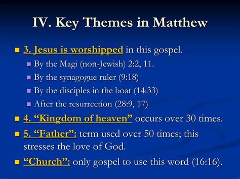 Matthew 1 Theological Themes