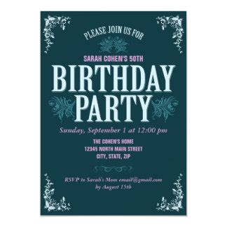 Mature Party Invitations