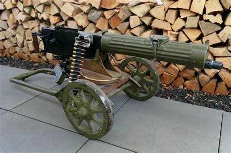 Maxim machine gun used by Soviet soldiers