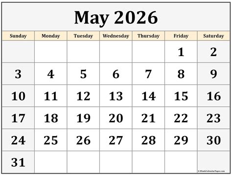 May 2026 Calendar Image 3