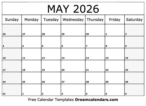 May 2026 Calendar Image 4