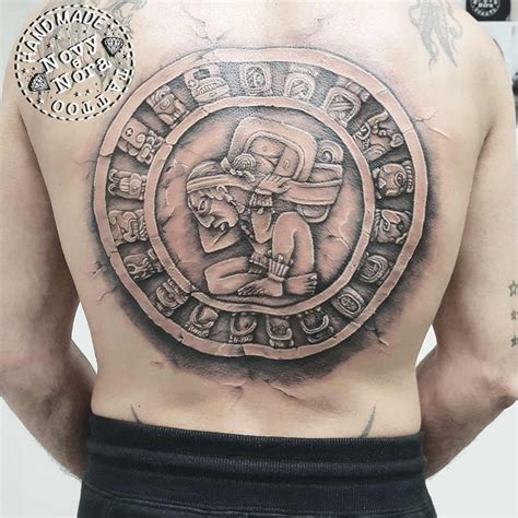 Mayan calendar tattoo design