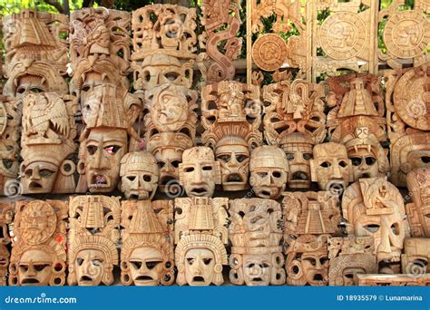 Mayan woodcarvings are a traditional craft that continues to thrive