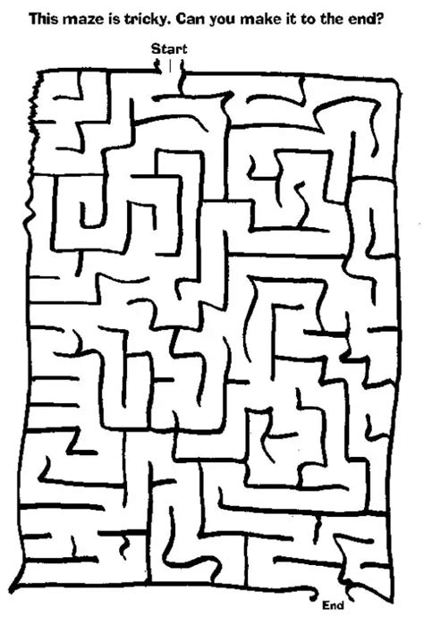 Maze printable fun for kids and adults