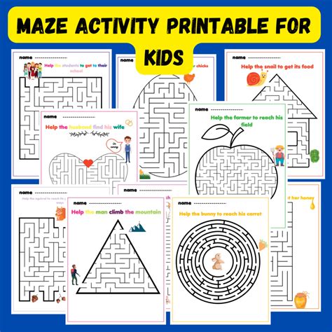 Maze printable fun for kids