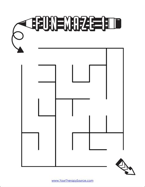 Maze printable puzzles for beginners