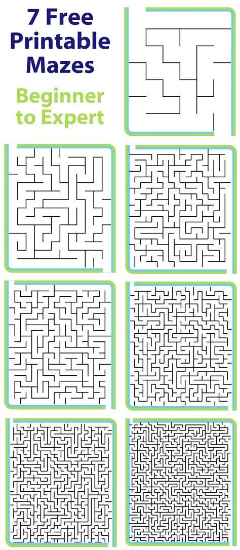 Maze printable solutions for experts