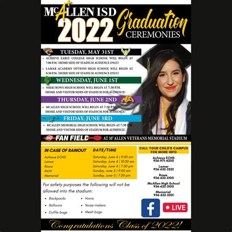 McAllen ISD Graduation Dates