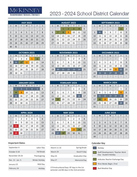 Mckinney Isd Calendar Image 7