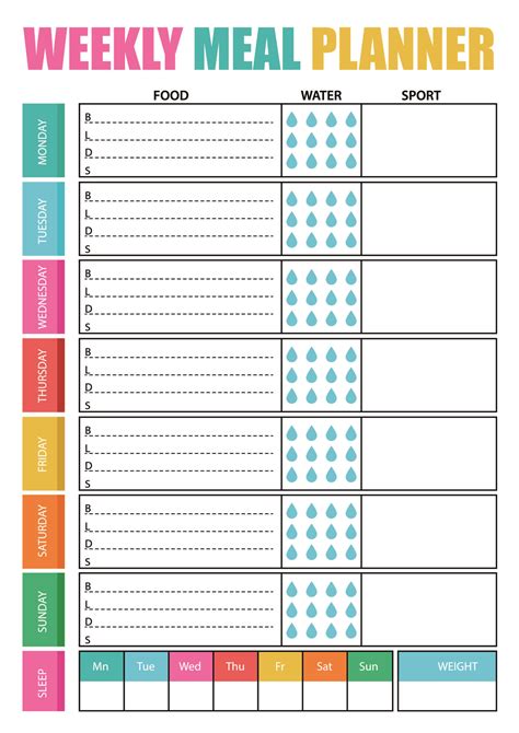 Meal Planner Printable Template