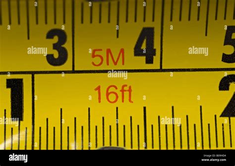 Measuring Tape with Metric and Imperial Markings