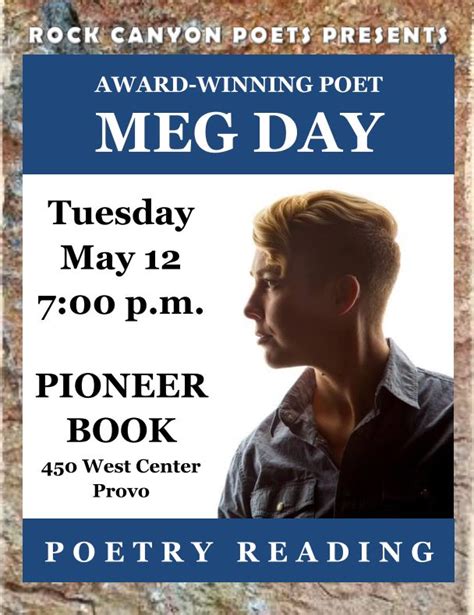 Meg Day Poetry Readings