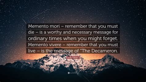 Memento Mori Quotes