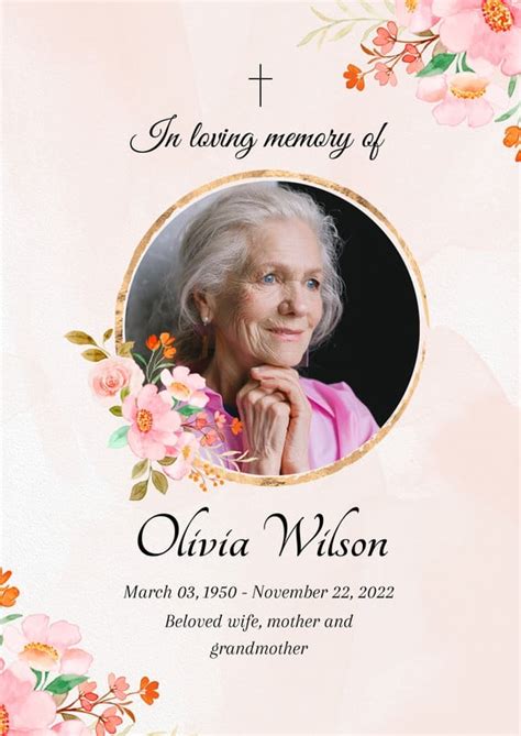 Memorial Obituary Design