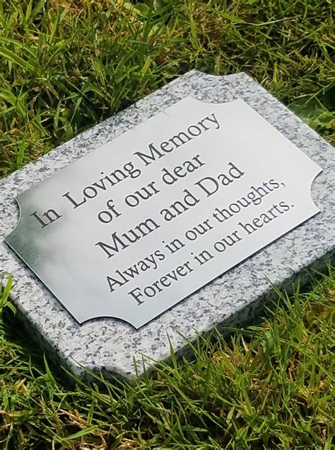 Memorial stones example