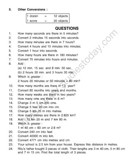 Mental math conversion example