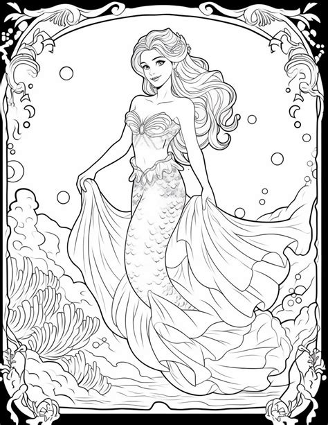 Mermaid Coloring Page Ideas