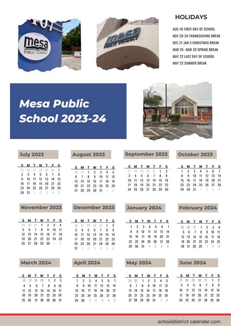 Mesa Schools Calendar Events