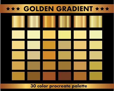 Metallic Gold Palette