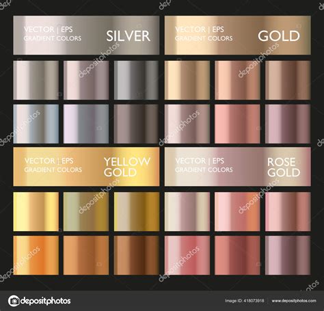 Metallic eyeshadow shades